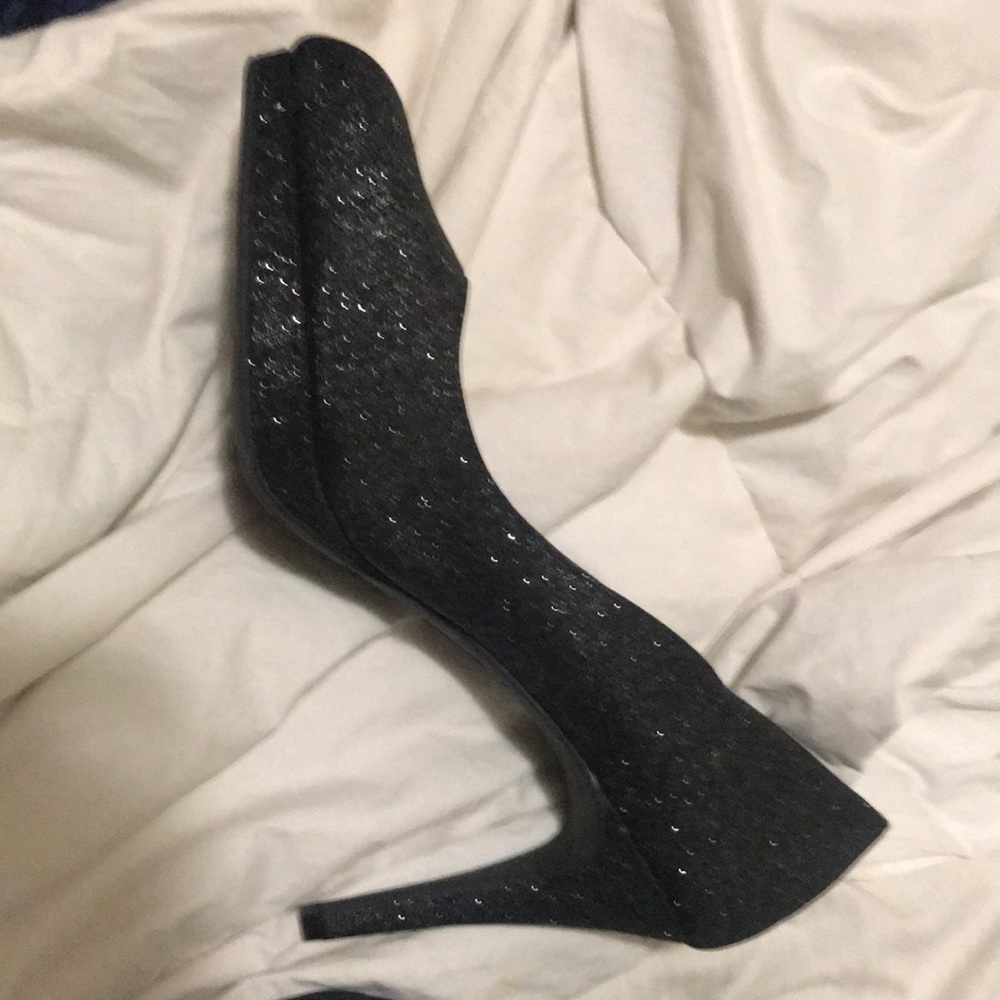 Glitter high heels